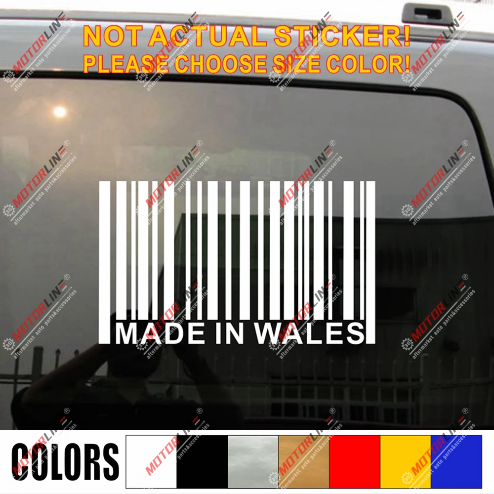 Сделано в Wales наклейка на штрих-код наклейка автомобиля винил Смешные Welsh no bkgrd выбрать размер
Сделано в Wales наклейка на штрих-код наклейка автомобиля винил Смешные Welsh no bkgrd выбрать размер