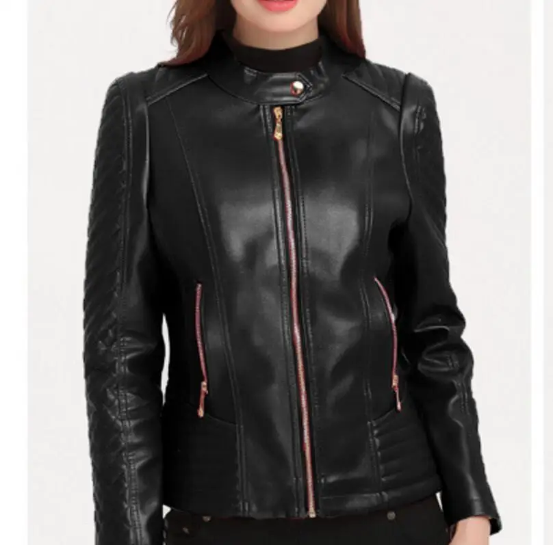 2018 autumn and winter new long-sleeved leather jacket fashion autumn and winter explosion models ladies pu leather
2018 autumn and winter new long-sleeved leather jacket fashion autumn and winter explosion models ladies pu leather