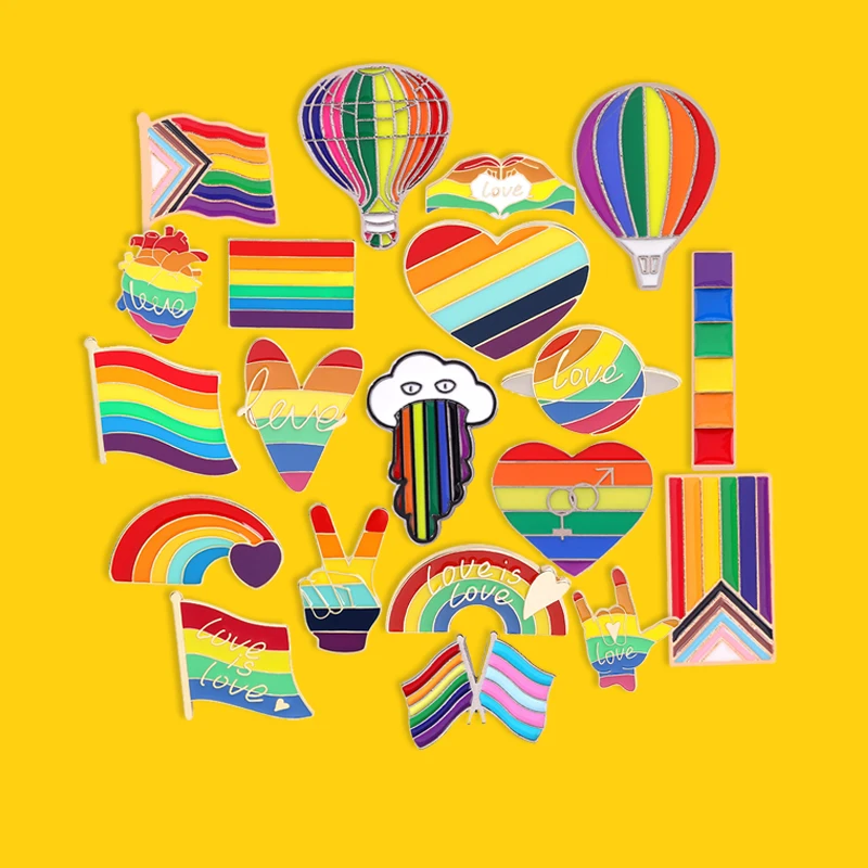 Coloured Rainbow Enamel Pin Hot air Balloon Heart Hands Custom Brooches Badge Accessories Backpack Gift for Friends Jewelry
Coloured Rainbow Enamel Pin Hot air Balloon Heart Hands Custom Brooches Badge Accessories Backpack Gift for Friends Jewelry