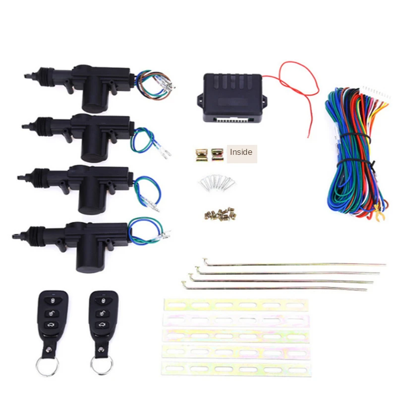 Car Lock Door Remote Control Keyless Entry System Locking Kit with 4 Door Lock Actuator Universal 12V,turn signal, horn output
Car Lock Door Remote Control Keyless Entry System Locking Kit with 4 Door Lock Actuator Universal 12V,turn signal, horn output