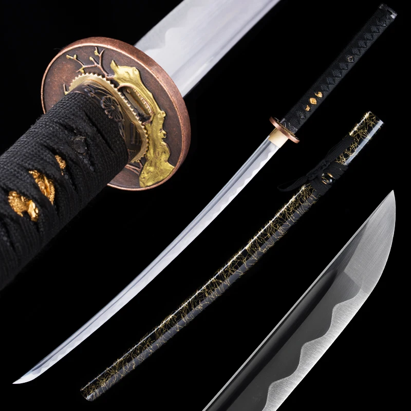 Real Swords Handmade Craft Japanese Katanas 1045 Carbon Steel Sharp Edge Full Tang Antique Guard Golden Sheath Collective
Real Swords Handmade Craft Japanese Katanas 1045 Carbon Steel Sharp Edge Full Tang Antique Guard Golden Sheath Collective