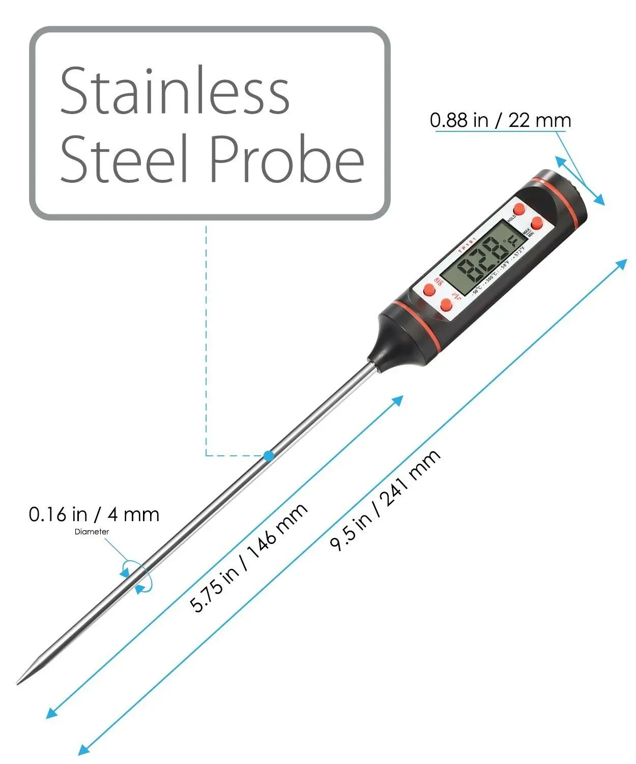 Digital Kitchen Thermometer for Meat Water Milk Barbecue Accessories Cooking Food Probe BBQ Electronic Oven Kitchen Tools
Digital Kitchen Thermometer for Meat Water Milk Barbecue Accessories Cooking Food Probe BBQ Electronic Oven Kitchen Tools