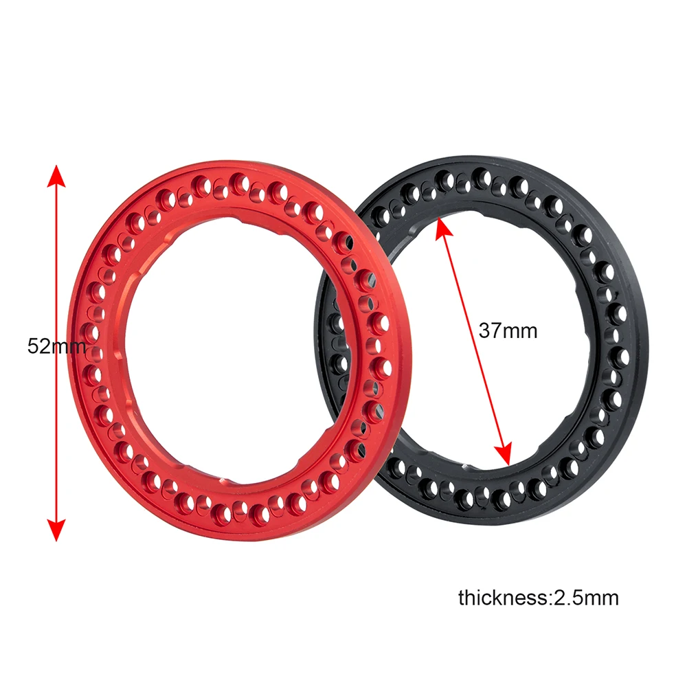 AXSPEED 4PCS 1.9" Wheel Outer Ring 52mm Aluminum Alloy Wheel Rings for 1/10 RC Crawler Axial SCX10 II 90046 1.9 Wheel Rims
AXSPEED 4PCS 1.9" Wheel Outer Ring 52mm Aluminum Alloy Wheel Rings for 1/10 RC Crawler Axial SCX10 II 90046 1.9 Wheel Rims