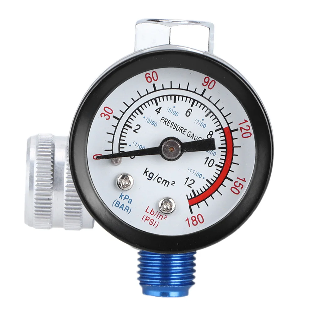 1/4'' Spray Paint Gun Air Pressure Regulator Pressure Gauge Pneumatic Tool Accessory G1/4'' Thread Port 0-11BAR 0-180PSI
1/4'' Spray Paint Gun Air Pressure Regulator Pressure Gauge Pneumatic Tool Accessory G1/4'' Thread Port 0-11BAR 0-180PSI
