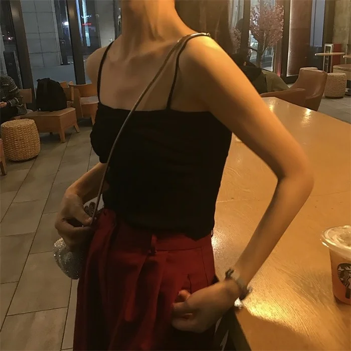 2021all-Matching Sleeveless Sling Women's Early Spring New Outerwear Inner Wear Fashionable Vest Short Slim TopNuyoah
2021all-Matching Sleeveless Sling Women's Early Spring New Outerwear Inner Wear Fashionable Vest Short Slim TopNuyoah