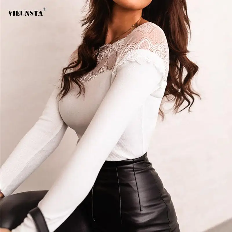 Women Elegant Pure Color Slim Blouses Tops Fashion Office Lady Commute Blusas Sexy Lace Patchwork Square Collar Bottoming Shirts
Women Elegant Pure Color Slim Blouses Tops Fashion Office Lady Commute Blusas Sexy Lace Patchwork Square Collar Bottoming Shirts