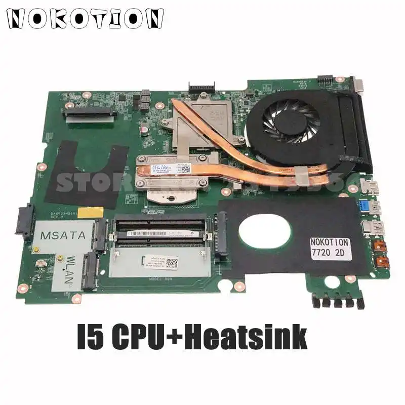 NOKOTION CN-072P0M 072P0M DA0R09MB6H1 для Dell Inspiron 17R 7720 Материнская плата ноутбука 2D с радиатором +