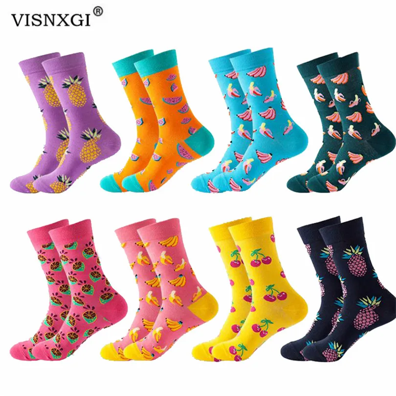 Женские носки VISNXGI, смешные милые разноцветные носки для скейтборда с фруктами, бананом, ананасом, арбузом, клубникой, едой, новинка 2021
Женские носки VISNXGI, смешные милые разноцветные носки для скейтборда с фруктами, бананом, ананасом, арбузом, клубникой, едой, новинка 2021