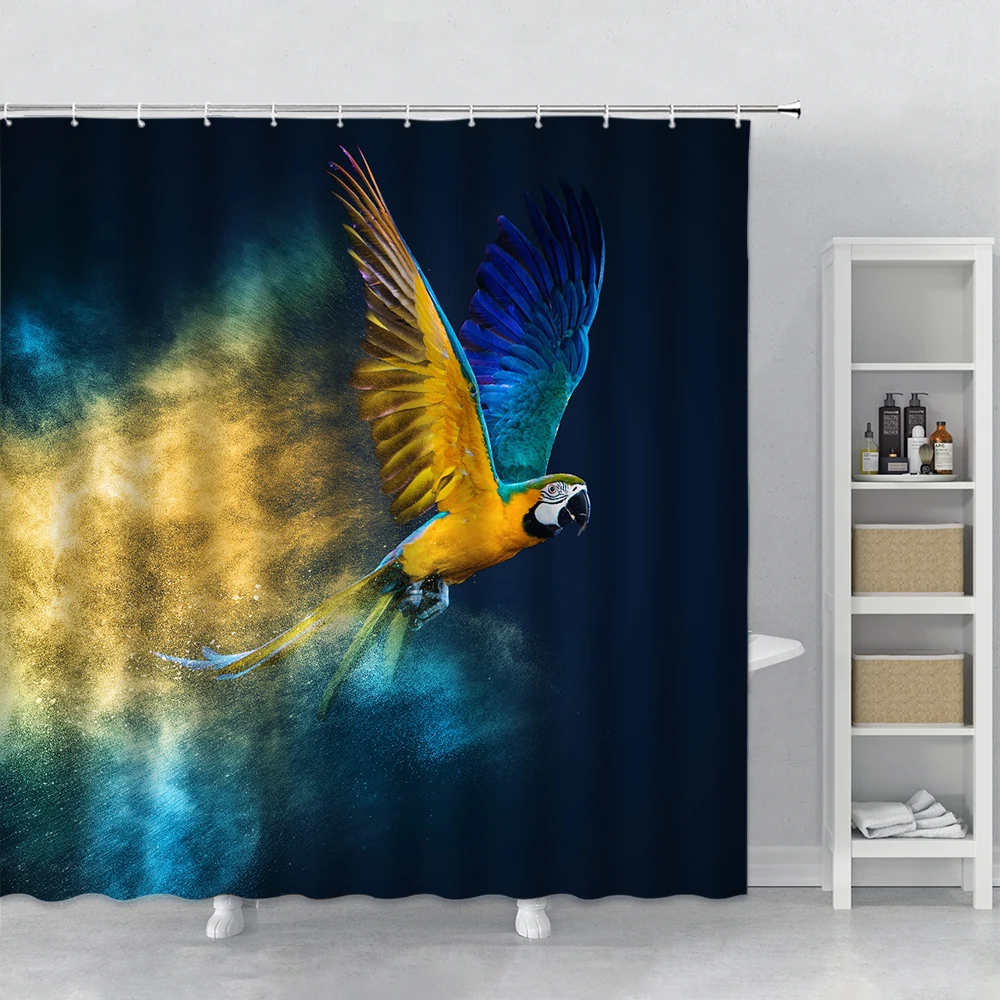 Abstract Color Wild Animal Parrot Shower Curtain Funny Bird Dream Star Fabric Bath Curtains Set Hook Bathroom Decor Accessories
Abstract Color Wild Animal Parrot Shower Curtain Funny Bird Dream Star Fabric Bath Curtains Set Hook Bathroom Decor Accessories
