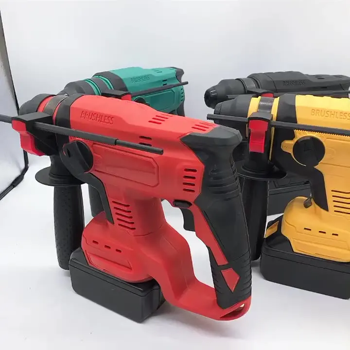 26mm High Power Rechargeable 3 in 1 Electric Hammer Cordless Impact Drill Multifunctional Light Cordless Electric Rotary Hammer
26mm High Power Rechargeable 3 in 1 Electric Hammer Cordless Impact Drill Multifunctional Light Cordless Electric Rotary Hammer