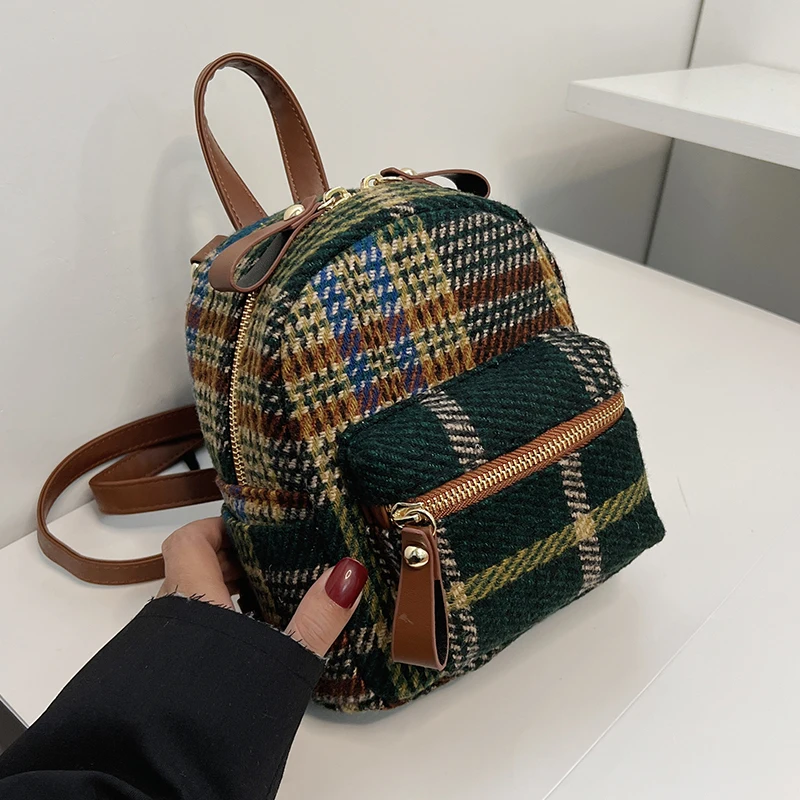 High Quality Woolen Winter New Women Backpack INS Popular Small School Bag For Girl Travel Shoulder Bags
High Quality Woolen Winter New Women Backpack INS Popular Small School Bag For Girl Travel Shoulder Bags