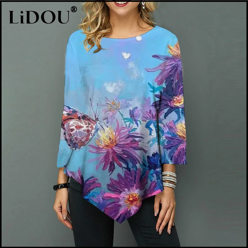 Autumn Harajuku Vintage Graphic Print Top Women Fashion 3/4 Sleeve Streetwear Tops O Neck Loose Casual T-shirt Pullover Tops
Autumn Harajuku Vintage Graphic Print Top Women Fashion 3/4 Sleeve Streetwear Tops O Neck Loose Casual T-shirt Pullover Tops