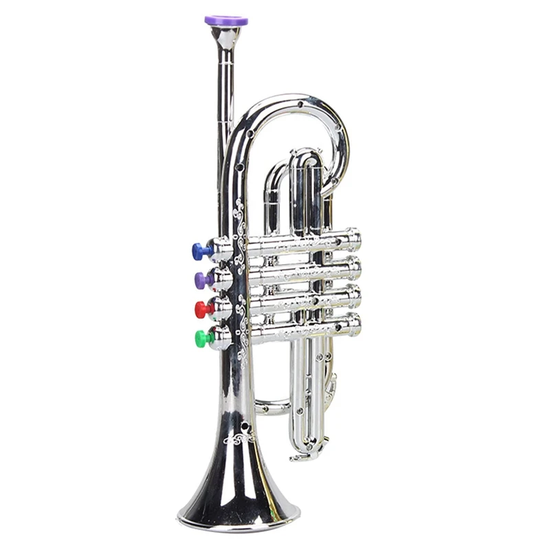 Trumpet 4 Tones 4 Colored Keys Simulation Play Mini Musical Wind Instruments for Children Birthday Party Toy
Trumpet 4 Tones 4 Colored Keys Simulation Play Mini Musical Wind Instruments for Children Birthday Party Toy