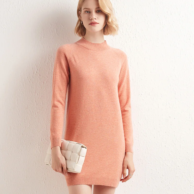 Zocept 100% Merino Wool Long Sweater Women Autumn Winter Fashion Knitted Long Sleeve Solid Mock Neck Pullover Female Wool Jumper
Zocept 100% Merino Wool Long Sweater Women Autumn Winter Fashion Knitted Long Sleeve Solid Mock Neck Pullover Female Wool Jumper