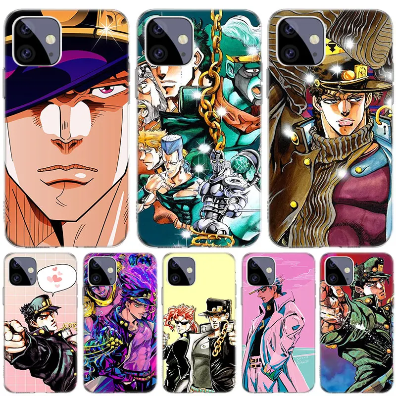 JoJo's Bizarre Adventure Anime Case for Apple iPhone 12 11 Pro SE 2020 X XR XS Max 7 8 6 6S Plus 5 5S Silicone Transparent Cover
JoJo's Bizarre Adventure Anime Case for Apple iPhone 12 11 Pro SE 2020 X XR XS Max 7 8 6 6S Plus 5 5S Silicone Transparent Cover