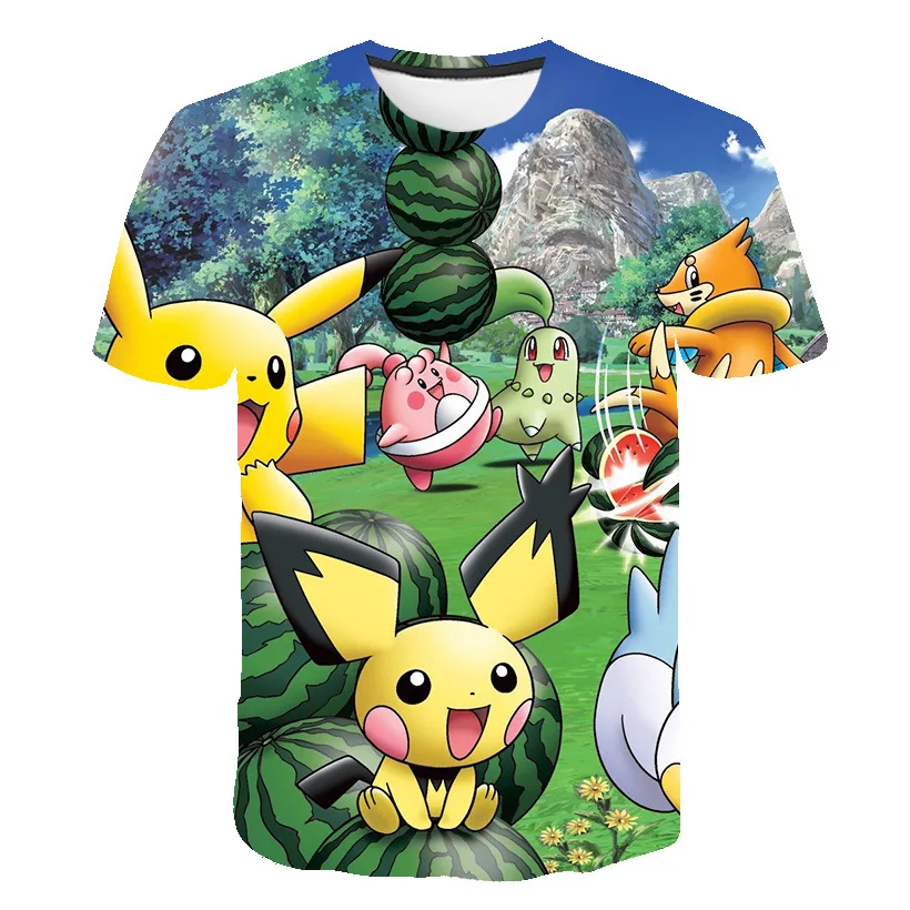 New 2021 Japan Cartoon Pokemon Fashion Kid Boy Girl T Shirt 3D Printed Casual Summer Men T-Shirt Children Clothes Tops Tees
New 2021 Japan Cartoon Pokemon Fashion Kid Boy Girl T Shirt 3D Printed Casual Summer Men T-Shirt Children Clothes Tops Tees