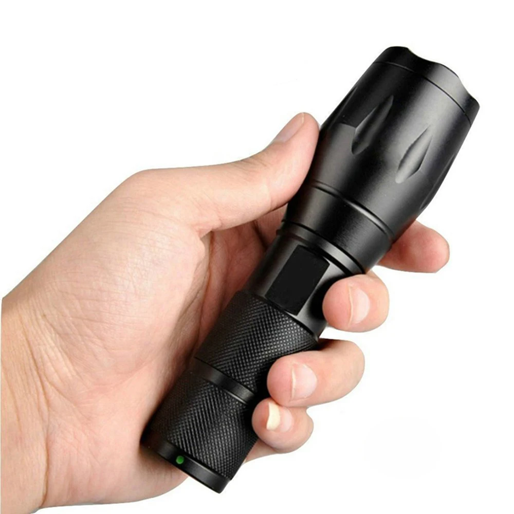 Powerful T6 LED Flashlight Super Bright Aluminum Alloy Portable Torch USB Rechargeable Outdoor Camping Tactical Flash Light
Powerful T6 LED Flashlight Super Bright Aluminum Alloy Portable Torch USB Rechargeable Outdoor Camping Tactical Flash Light