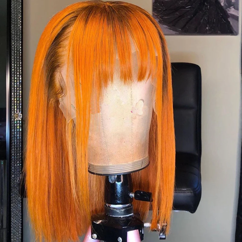 5*5Lace Orange Ginger Blonde Lace Front Human Hair Wigs Short Bob Bands Straight 150 Density Remy Pre Pluck Brazilian Highlight
5*5Lace Orange Ginger Blonde Lace Front Human Hair Wigs Short Bob Bands Straight 150 Density Remy Pre Pluck Brazilian Highlight