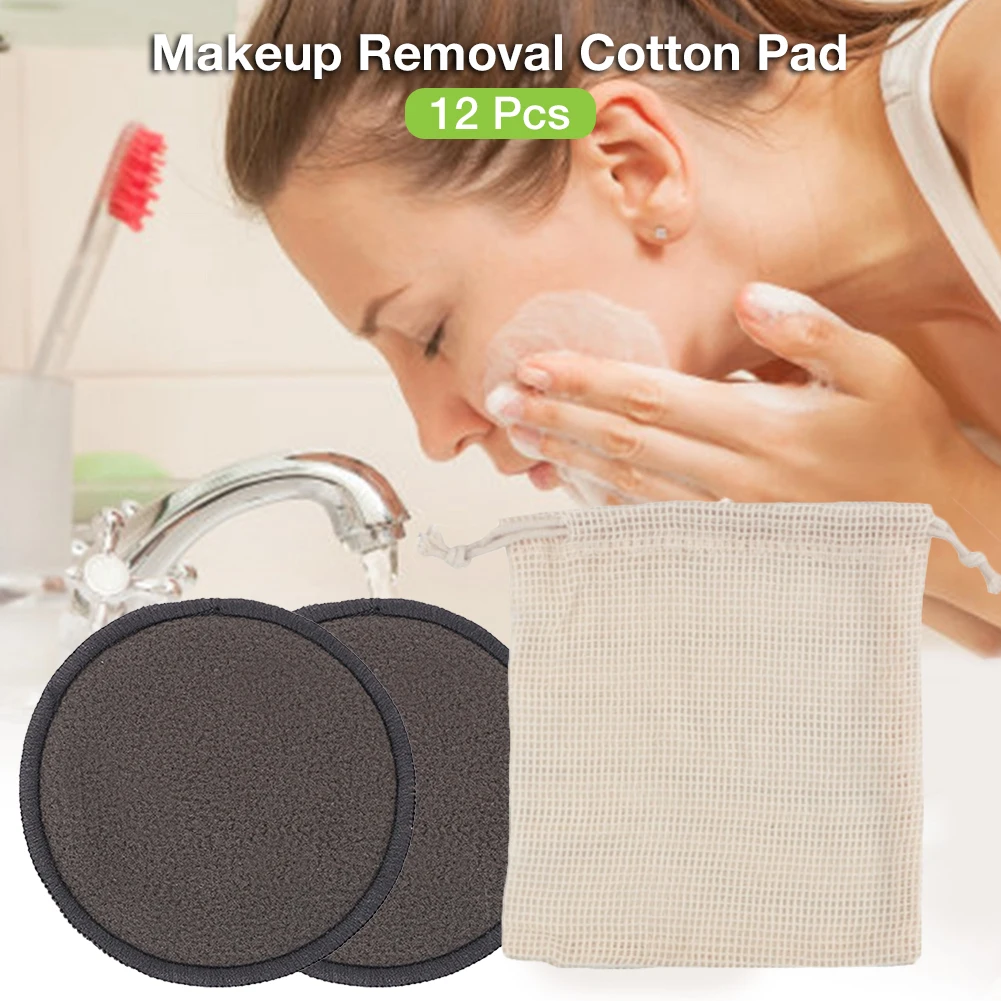 12PCS Makeup Removal Cotton Pad Reusable Bamboo Fiber Washable Rounds Pads for Face Eye #W0
12PCS Makeup Removal Cotton Pad Reusable Bamboo Fiber Washable Rounds Pads for Face Eye #W0