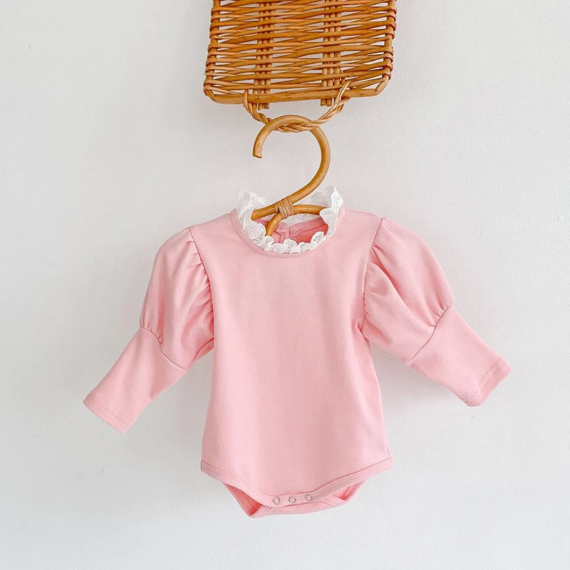 Baby Girl Bodysuits Autumn New Infant Long Sleeve Cotton Lace Collar Puff Sleeves Newborn Bottoming Jumpsuit Baby Clothes
Baby Girl Bodysuits Autumn New Infant Long Sleeve Cotton Lace Collar Puff Sleeves Newborn Bottoming Jumpsuit Baby Clothes