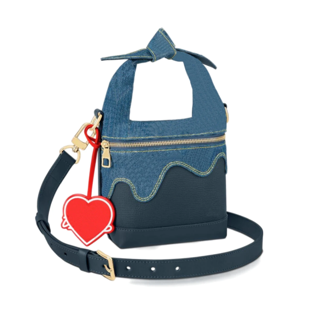 Japanese Streetwear Style Denim and Cow Leather Single Knotted Handle Heart Tag Mens Shoulder Messenger Crossbody Bag Tote Bags
Japanese Streetwear Style Denim and Cow Leather Single Knotted Handle Heart Tag Mens Shoulder Messenger Crossbody Bag Tote Bags