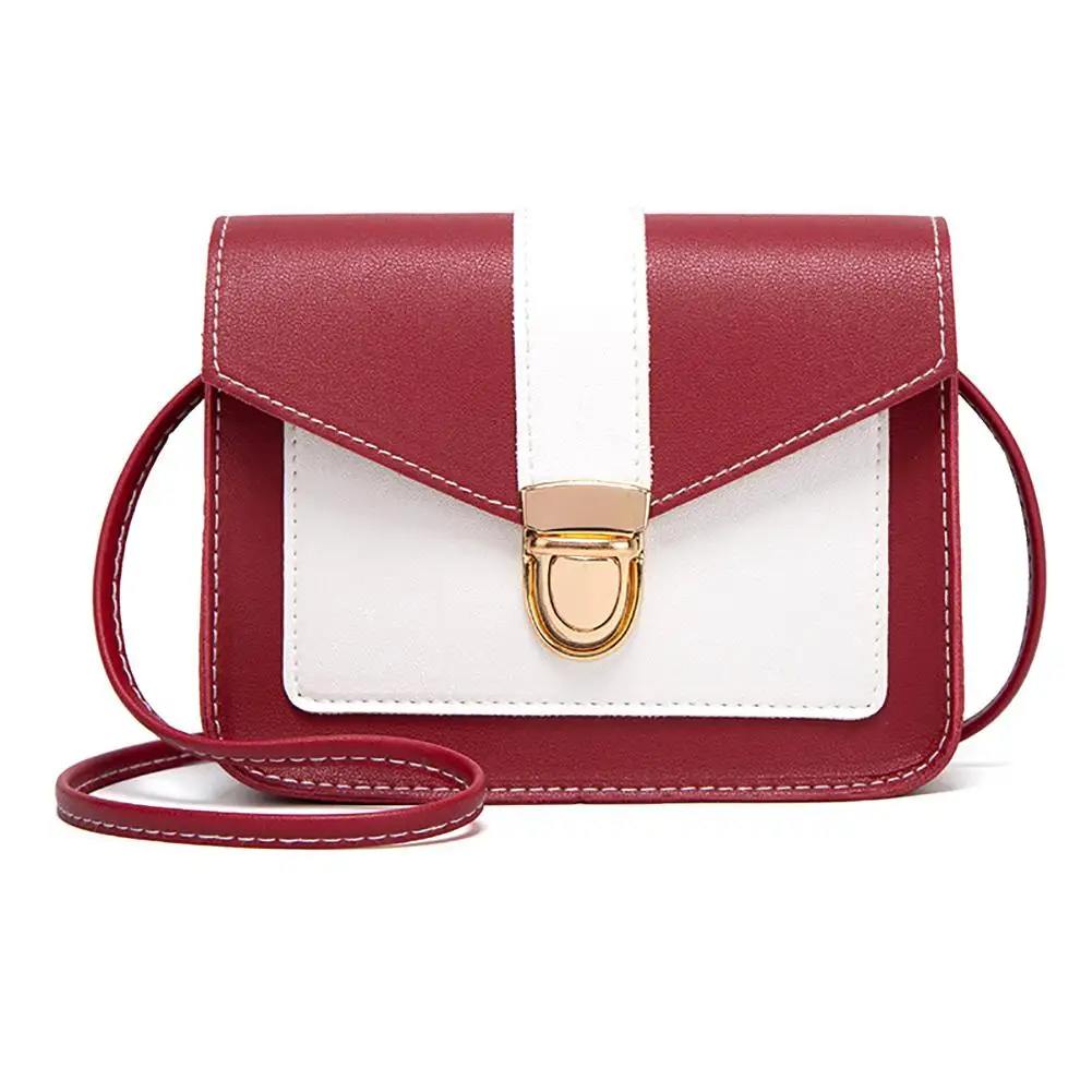 Contrast color Leather Crossbody Bags For Women 2020 Travel Handbag Fashion Simple Shoulder Simple Bag Ladies Cross Body Bag
Contrast color Leather Crossbody Bags For Women 2020 Travel Handbag Fashion Simple Shoulder Simple Bag Ladies Cross Body Bag