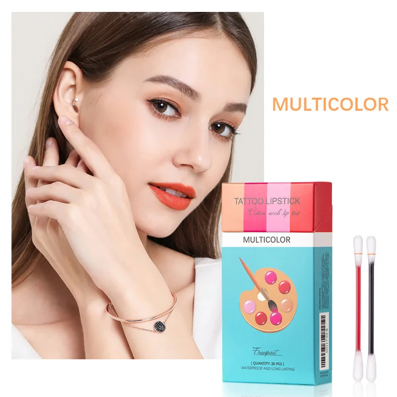 20pcs/box Cotton Swab Lip Tint Matte Liquid Lipstick Cigarette Case Cotton Swab Lipstick Lasting Waterproof Matte Lip Gloss New
20pcs/box Cotton Swab Lip Tint Matte Liquid Lipstick Cigarette Case Cotton Swab Lipstick Lasting Waterproof Matte Lip Gloss New