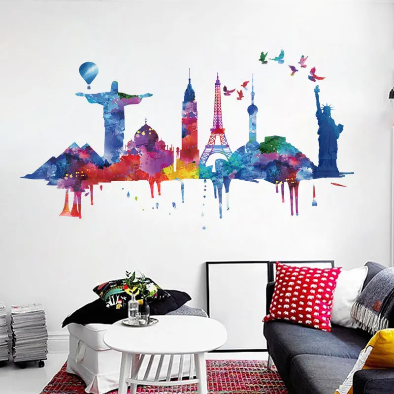 New Building Wall Sticker Teenager Living Room Bedroom Sofa TV Backdrop Home Decoration Aesthetic Modern Wall Decor Wallstickers
New Building Wall Sticker Teenager Living Room Bedroom Sofa TV Backdrop Home Decoration Aesthetic Modern Wall Decor Wallstickers