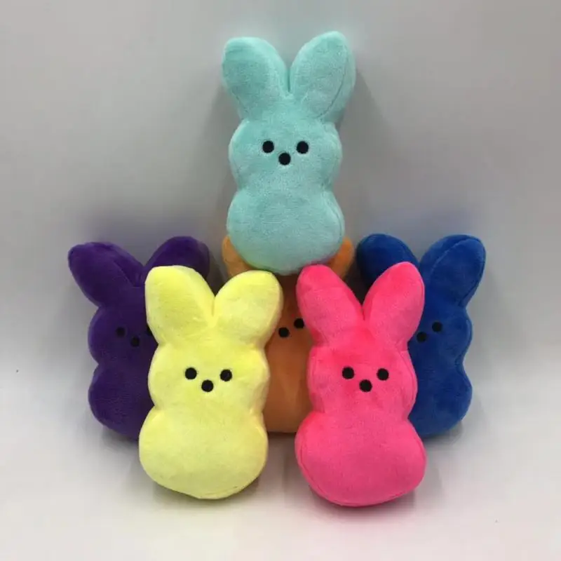 

Плюшевый кролик-пепс, 15 см, пасхальные игрушки, имитация мягкого животного, кукла для детей, мягкая подушка, подарки, игрушка для девочек