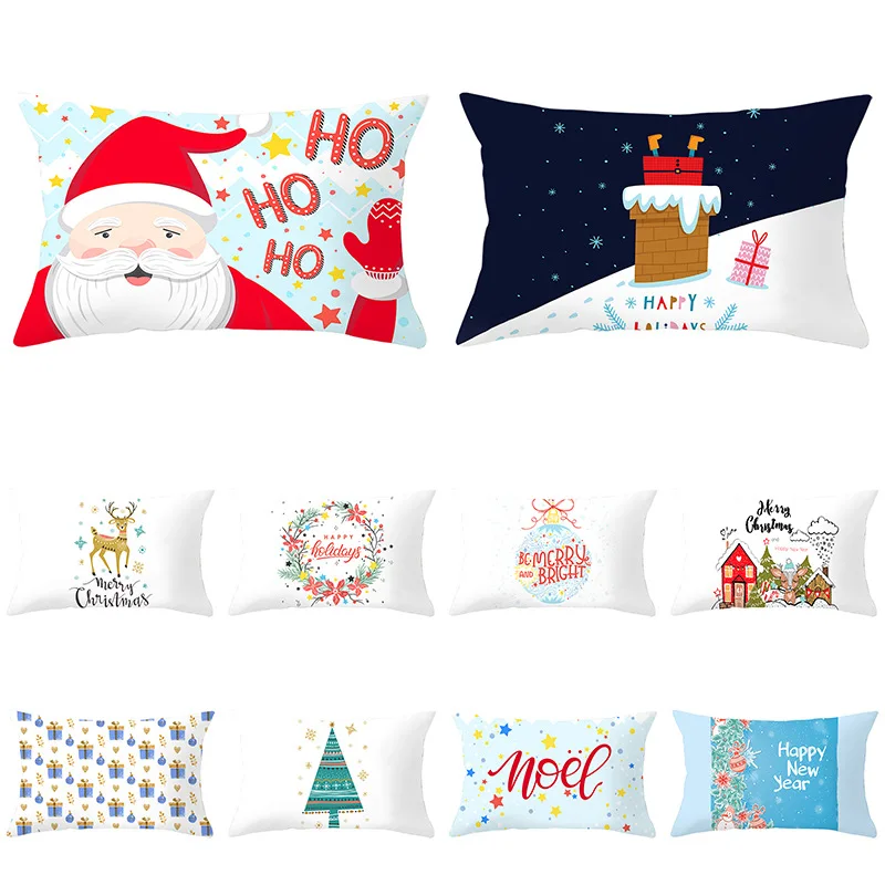 Merry Christmas Santa Claus Cushion Cover Christmas Decorative Pillowcase Polyester Throw Pillow Case Cover Almohada Poszewka
Merry Christmas Santa Claus Cushion Cover Christmas Decorative Pillowcase Polyester Throw Pillow Case Cover Almohada Poszewka