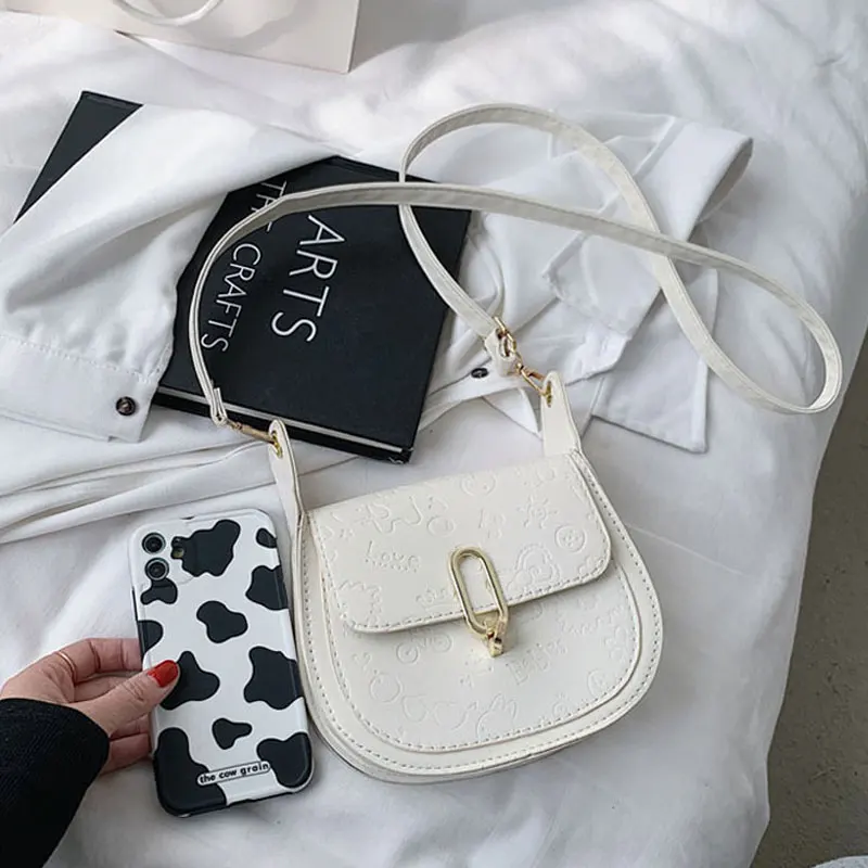 Fashion Simple Crossbody Bags Solid Color Handbags For Women Pu Leather Female Shoulder Bags Small Saddle Bag Casual Purse
Fashion Simple Crossbody Bags Solid Color Handbags For Women Pu Leather Female Shoulder Bags Small Saddle Bag Casual Purse