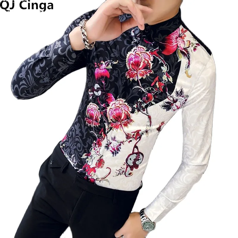 High Quality Mens Floral Shirt Long Sleeve Fashion Casual Shirts 2021 Fall Shirt Men Slim fit camisa masculina
High Quality Mens Floral Shirt Long Sleeve Fashion Casual Shirts 2021 Fall Shirt Men Slim fit camisa masculina