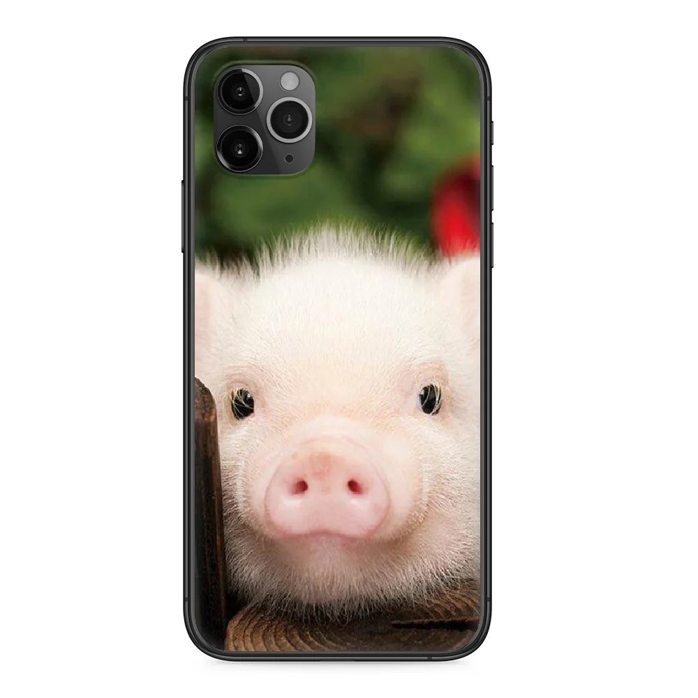 Чехол для телефона с изображением милого поросенка iphone 4 4s 5 5S SE 5C 6 6S 7 8 plus X XS XR 11 PRO