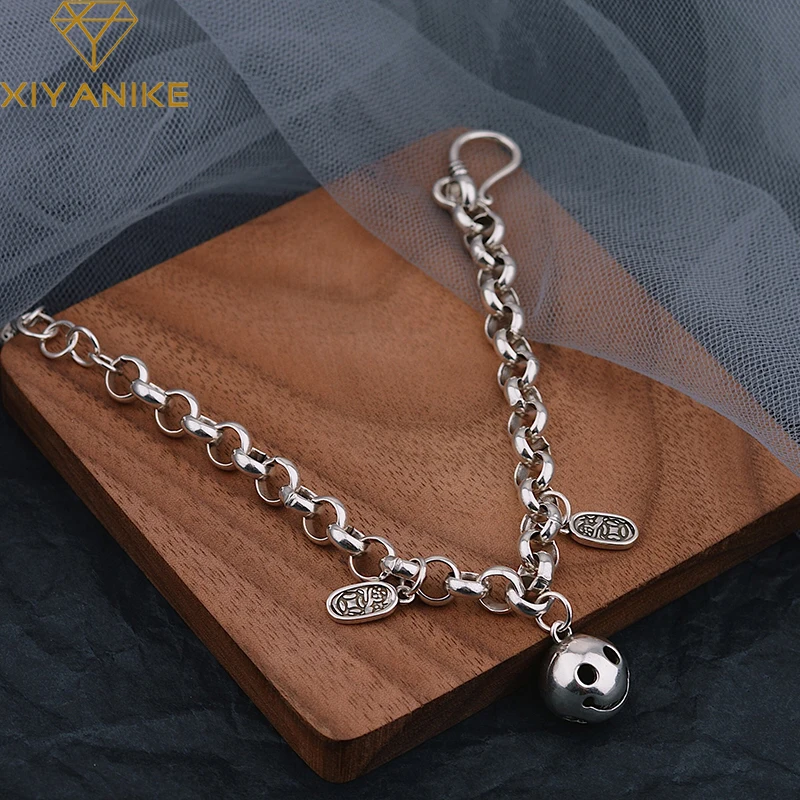 XIYANIKE Silver Color Hot Round Smiley Pendant Thick Chain Personalized Lucky Jewelry Christmas Gift For Women All-match
XIYANIKE Silver Color Hot Round Smiley Pendant Thick Chain Personalized Lucky Jewelry Christmas Gift For Women All-match