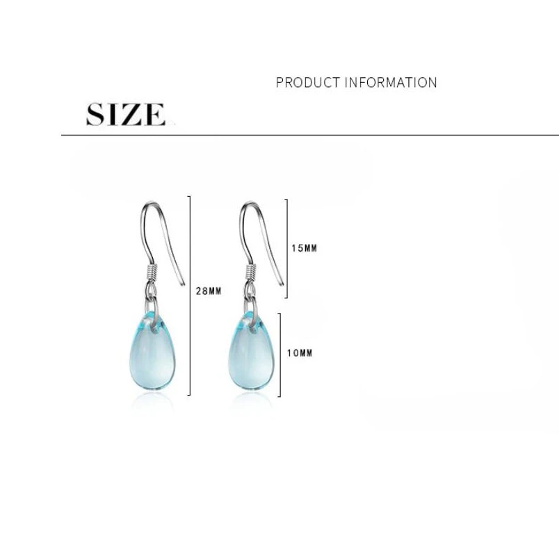 Sweet Blue Crystal Water Droplets Drop Earrings For Women Pendientes Wth Long Style Fashion Jewelry Artificial Crystal Earrings
Sweet Blue Crystal Water Droplets Drop Earrings For Women Pendientes Wth Long Style Fashion Jewelry Artificial Crystal Earrings