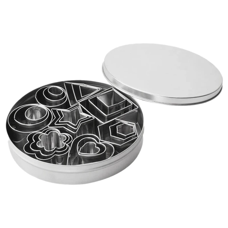 24 Pcs Mini Cookie Cutter Shape Set Cookie Mold Stainless Steel Pastry Dough Donut Clay Metal Baking Mold Cake Mold Tool
24 Pcs Mini Cookie Cutter Shape Set Cookie Mold Stainless Steel Pastry Dough Donut Clay Metal Baking Mold Cake Mold Tool