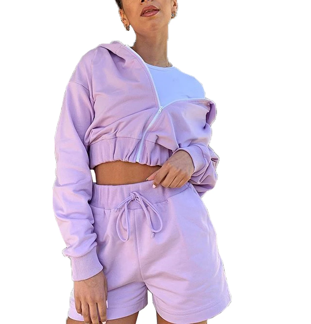 New Summer 2020 Women's Sexy Casual Fit Short High Waist Running Solid 2 Piece Set
New Summer 2020 Women's Sexy Casual Fit Short High Waist Running Solid 2 Piece Set