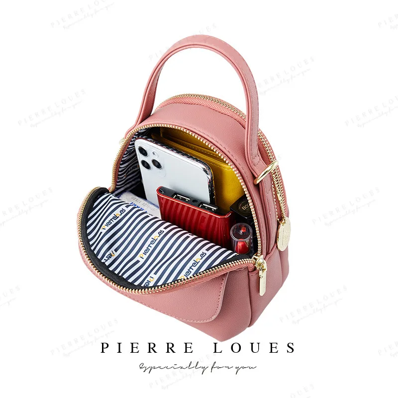 2020 New Female Bag Fashion All-match One-shoulder Messenger Ladies Pu Soft Leather Mobile Phone Bag Multi-layer Mini Backpack
2020 New Female Bag Fashion All-match One-shoulder Messenger Ladies Pu Soft Leather Mobile Phone Bag Multi-layer Mini Backpack
