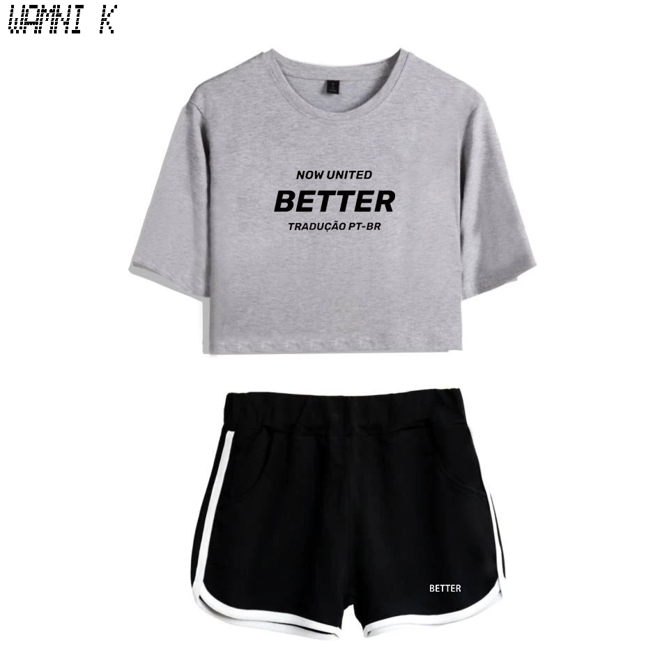 Now United - Better Album Women Two Piece Set Shorts+lovely T-shirt Better Now United Lyrics Harajuku Streetwear Hot Girl Sets
Now United - Better Album Women Two Piece Set Shorts+lovely T-shirt Better Now United Lyrics Harajuku Streetwear Hot Girl Sets