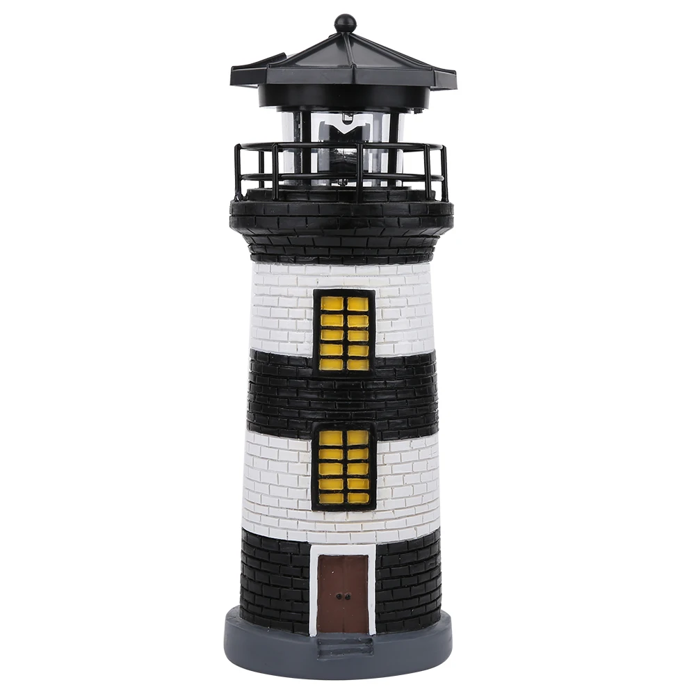 LED Solar Power Lighthouse Statue Rotating Outdoor Light Garden Yard Lawn Craft Ornament(Black and white )
LED Solar Power Lighthouse Statue Rotating Outdoor Light Garden Yard Lawn Craft Ornament(Black and white )