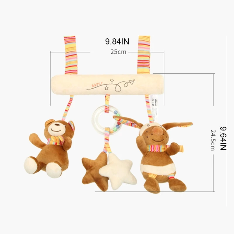 Cute Interesting Bear+Bunny Soft Rattles Baby Crib Pram Hand Bell Car Seat Hanging Toy Can Awaken the Babys Perception
Cute Interesting Bear+Bunny Soft Rattles Baby Crib Pram Hand Bell Car Seat Hanging Toy Can Awaken the Babys Perception