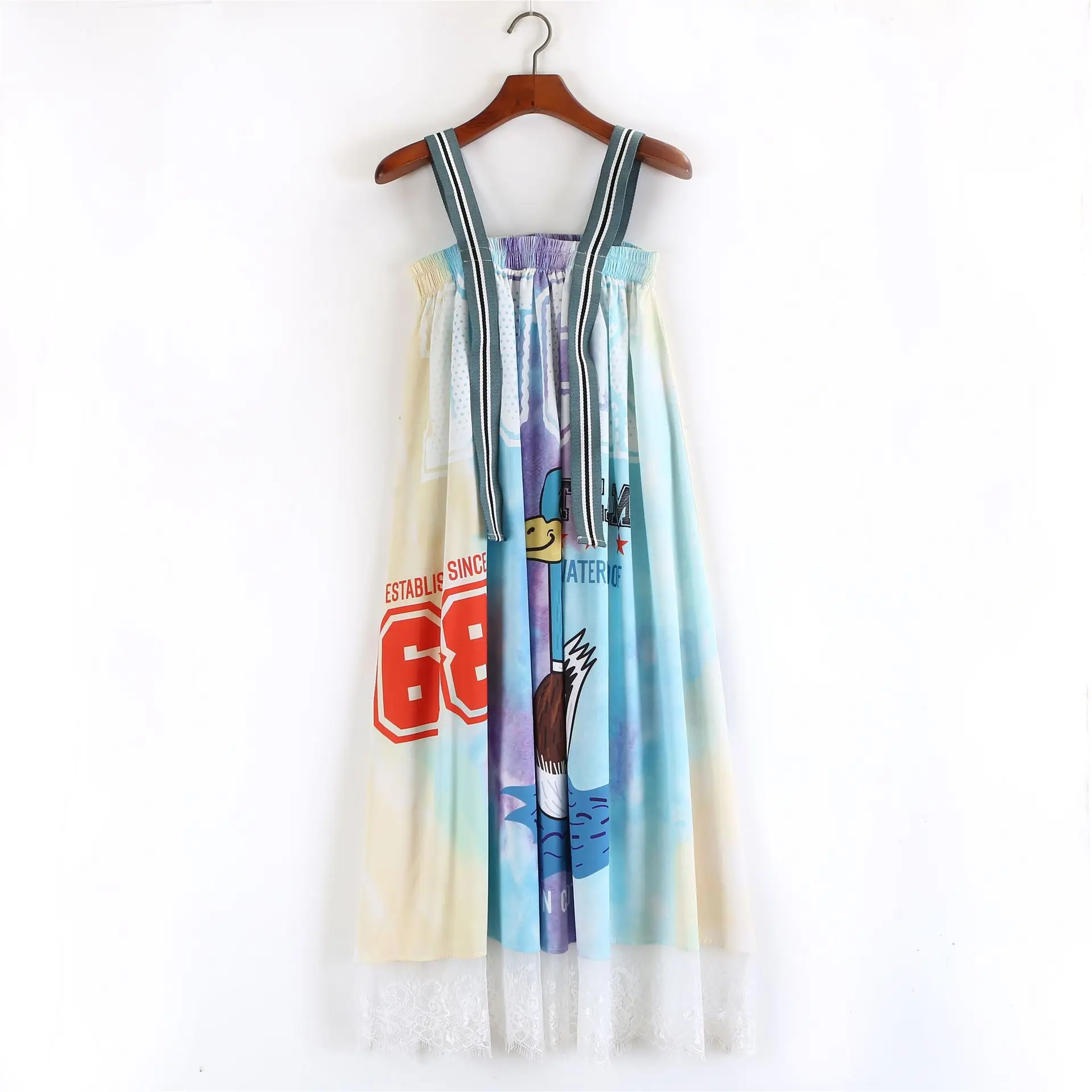 2021 Summer New Princess Pleated Dress Lace Side Suspender Hip Hop Large Loose Women's Dress
2021 Summer New Princess Pleated Dress Lace Side Suspender Hip Hop Large Loose Women's Dress