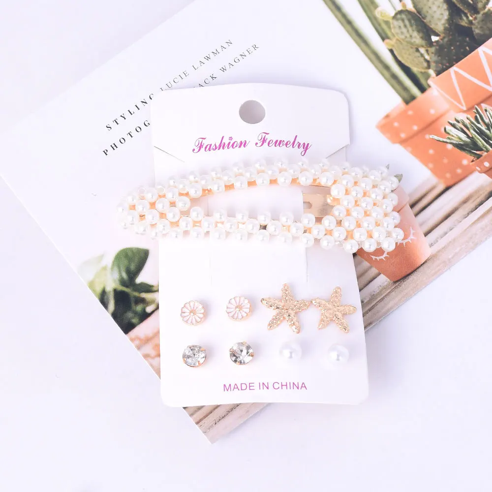 CHENFAN Twisted Big Pearl Earrings For Women Boho Brinco Flower Gold Dangle Earring Set Boucle D'Oreille Femme Fashion Jewelry
CHENFAN Twisted Big Pearl Earrings For Women Boho Brinco Flower Gold Dangle Earring Set Boucle D'Oreille Femme Fashion Jewelry