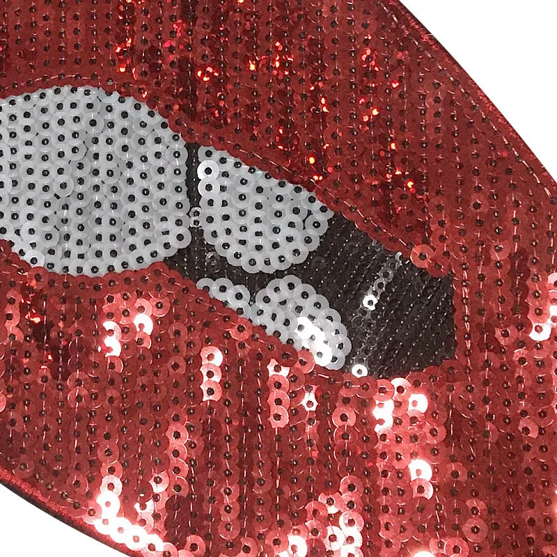 2019 Новый DIY большие красные губы заплатки аппликация своими руками шитьё вручную