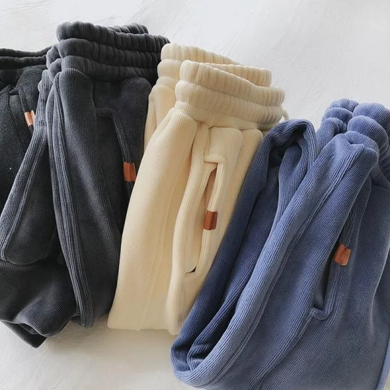 Women's Sports Pants Soft Warm Sweatpants Casual Loose Korean Style Harem Pants Elastic Waist Gray Beige Blue Trousers Women
Women's Sports Pants Soft Warm Sweatpants Casual Loose Korean Style Harem Pants Elastic Waist Gray Beige Blue Trousers Women