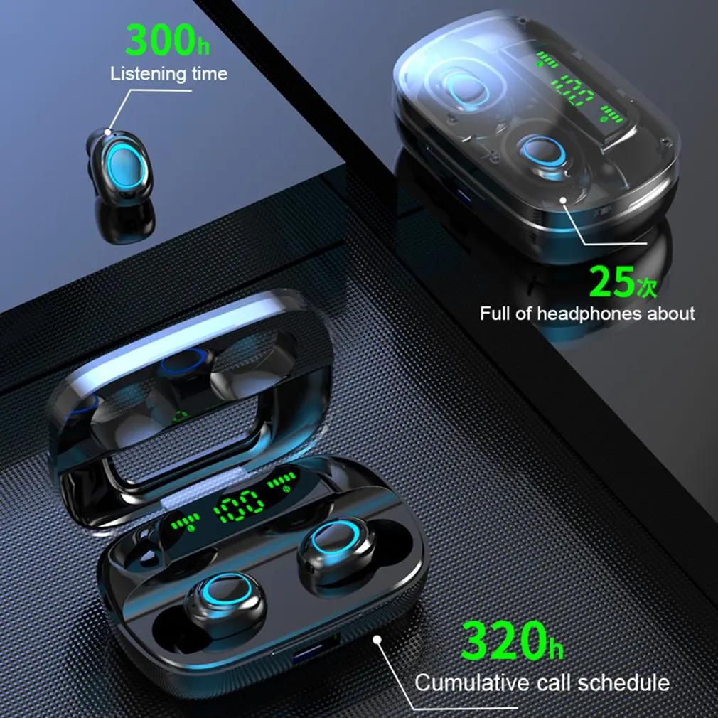 1Pair S11 Wireless Earphone Sport In-ear Headset Stereo Handsfree Noise Cancelling Earphones Charging Box
1Pair S11 Wireless Earphone Sport In-ear Headset Stereo Handsfree Noise Cancelling Earphones Charging Box
