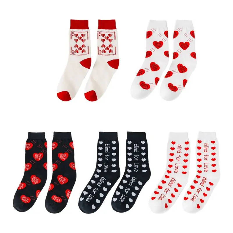 Japanese Style Women Cotton Crew Socks Cute Heart Blind for Love Letters Jacquard Harajuku Skateboard Hosiery Stockings
Japanese Style Women Cotton Crew Socks Cute Heart Blind for Love Letters Jacquard Harajuku Skateboard Hosiery Stockings