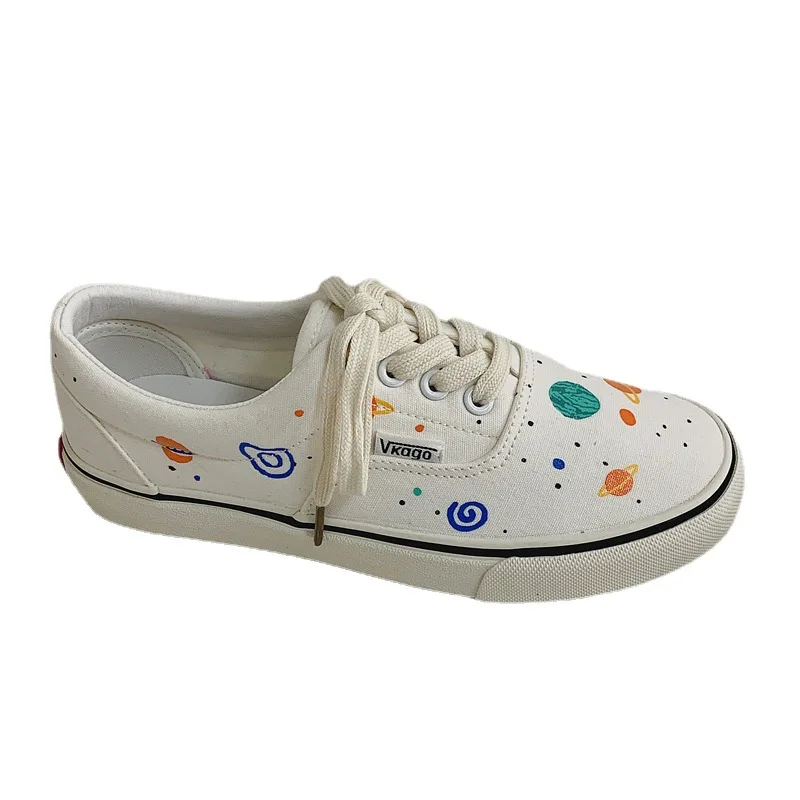 Graffiti Flat Heel Canvas Shoes for Women Spring Wear-Resistant Casual Low-Top White Shoes for Students Women's Shoes
Graffiti Flat Heel Canvas Shoes for Women Spring Wear-Resistant Casual Low-Top White Shoes for Students Women's Shoes
