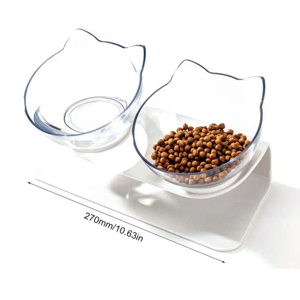 Non-slip Cat Bowl Double Bowls With Raised Stand Pet Food And Water Bowls For Cats Dogs Feeders Cat Bowl Pet Supplies 
Non-slip Cat Bowl Double Bowls With Raised Stand Pet Food And Water Bowls For Cats Dogs Feeders Cat Bowl Pet Supplies