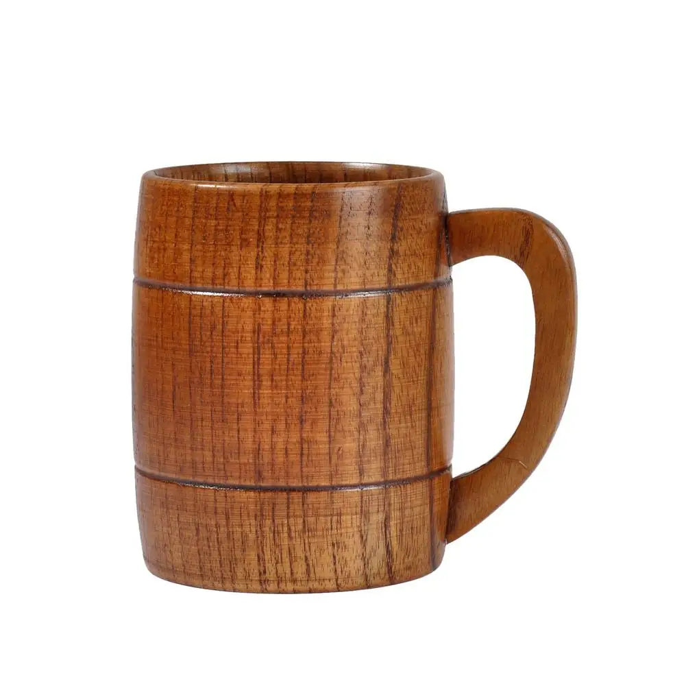 Wooden Beer Mugs - Handmade Cups Wood Mug 11 Oz Natural Retro Brown Wood Cup With Handle Wood Carving Beer Mugs For Men Grea
Wooden Beer Mugs - Handmade Cups Wood Mug 11 Oz Natural Retro Brown Wood Cup With Handle Wood Carving Beer Mugs For Men Grea